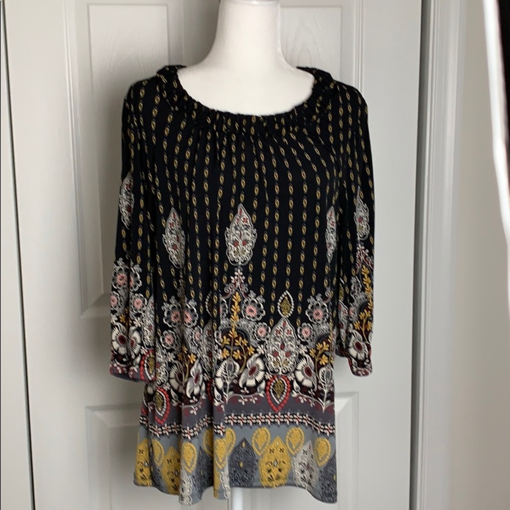 Style & Co. silky print tunic